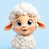 FlockFound sheep mascot